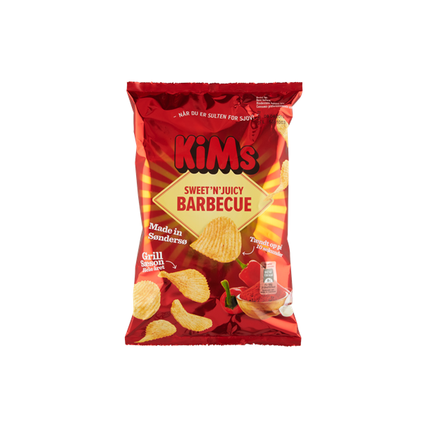 Kims Chips med barbecue, 175g Chips & dip hjemve.dk