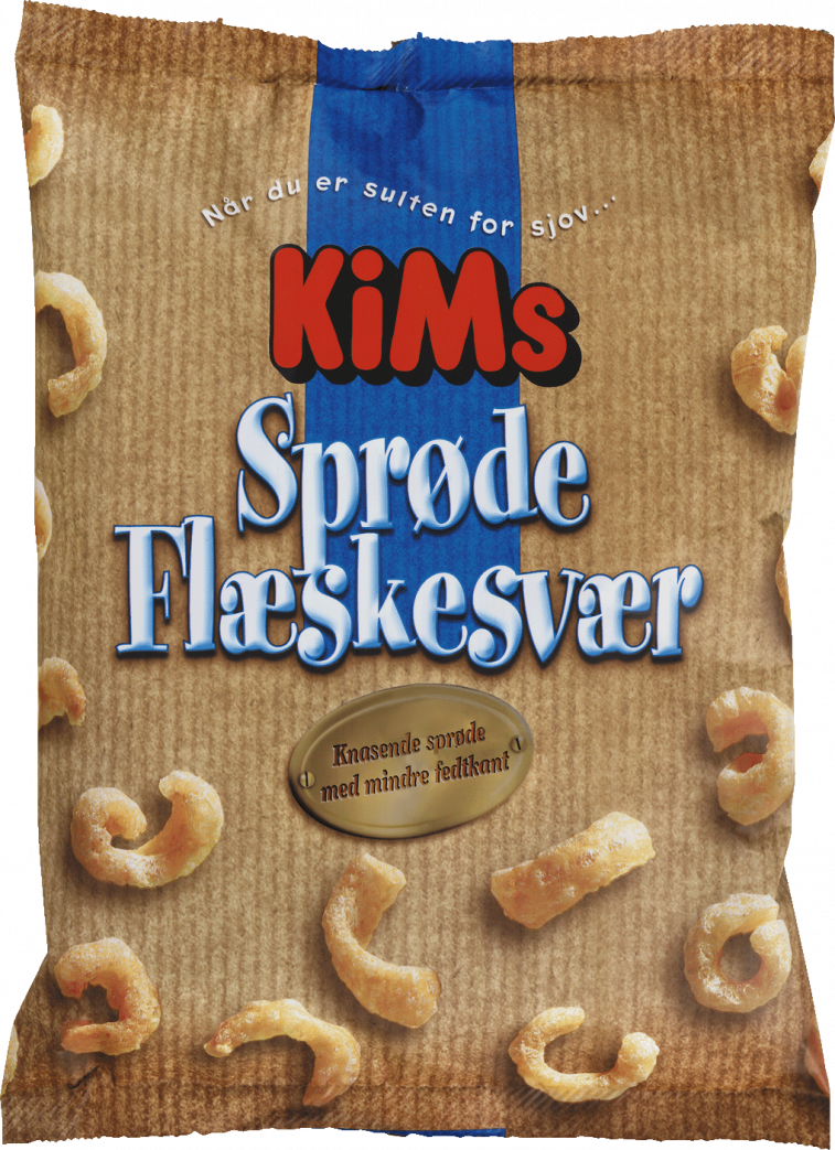 Kims Sprøde Flæskesvær, 130g Chips & dip hjemve.dk