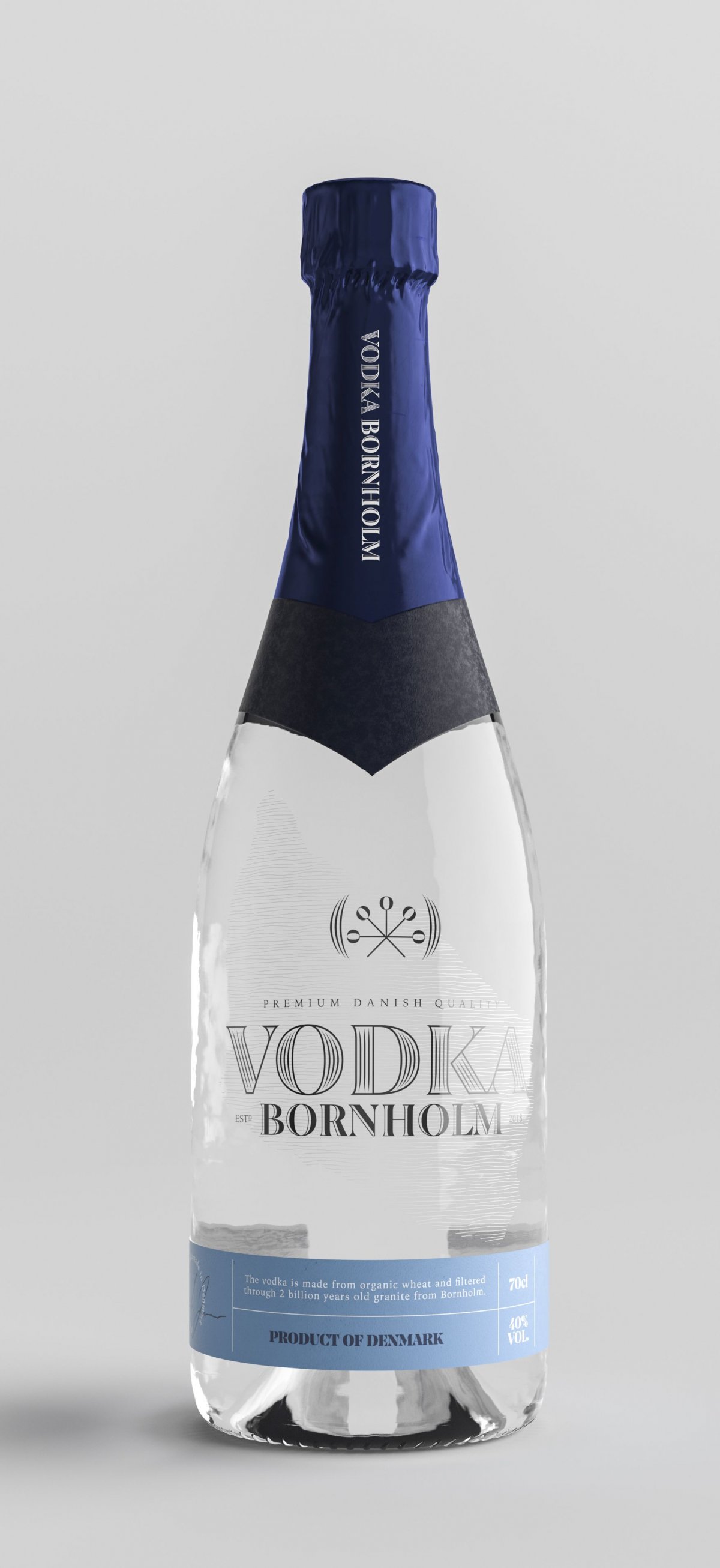 Vodka Bornholm, Økologisk, 70cl. Snaps & andet alkohol hjemve.dk